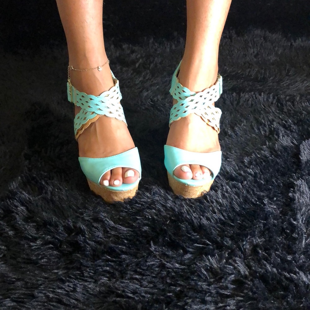 Teal Summer Sandals